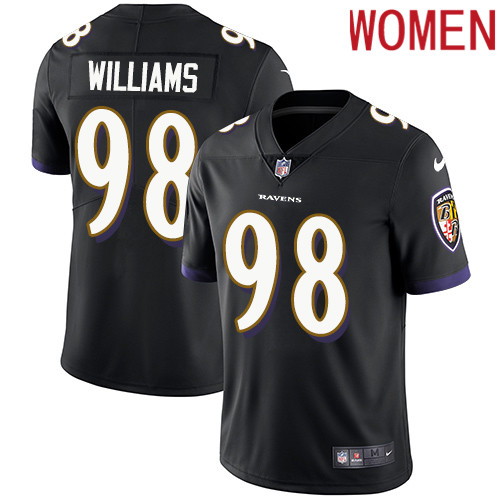 2019 Women Baltimore Ravens 98 Brandon Williams black Nike Vapor Untouchable Limited NFL Jersey
